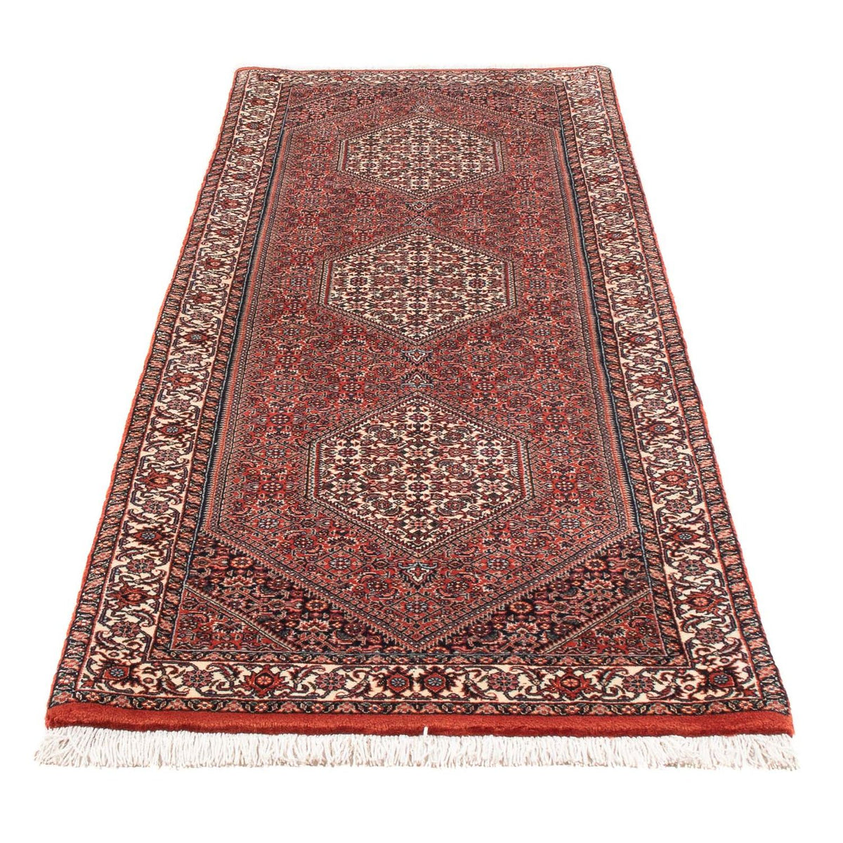 Runner Perser Rug - Bidjar - 236 x 80 cm - red