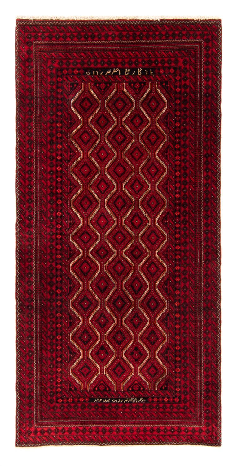 Runner Belutsch Rug - 198 x 92 cm - red