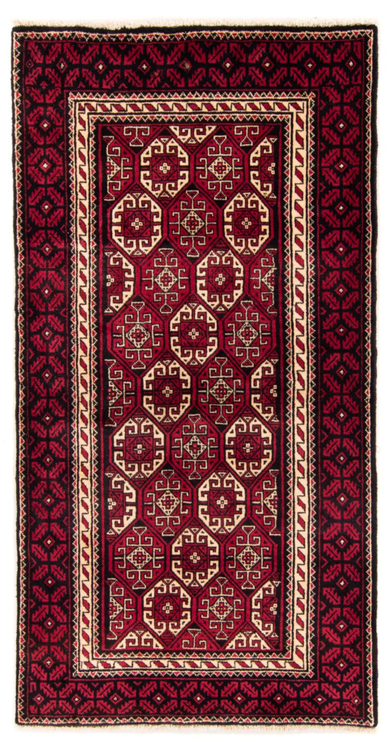 Runner Belutsch Rug - 198 x 102 cm - red