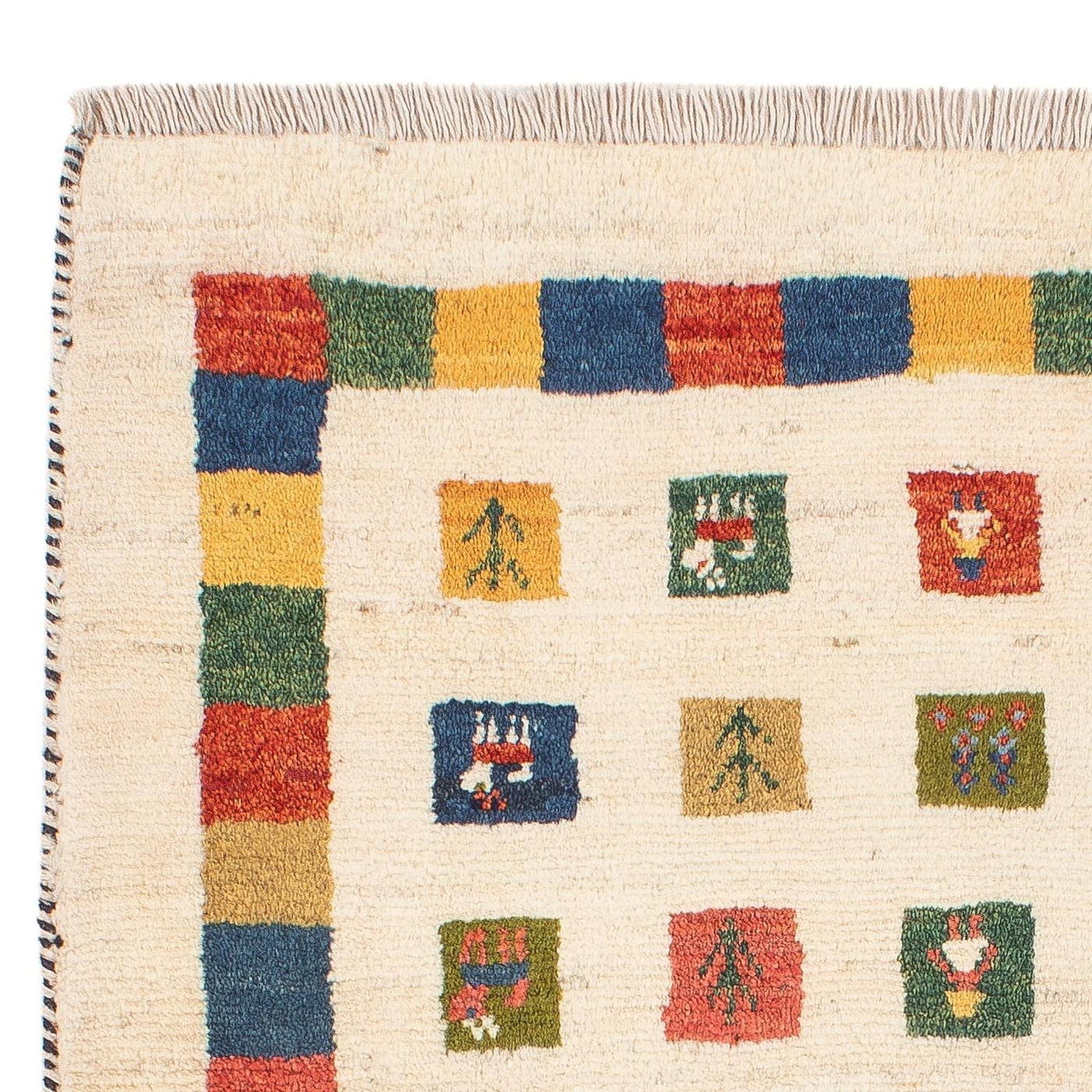 Gabbeh Persian Rug 122x76cm - Perserteppich Wollteppich
