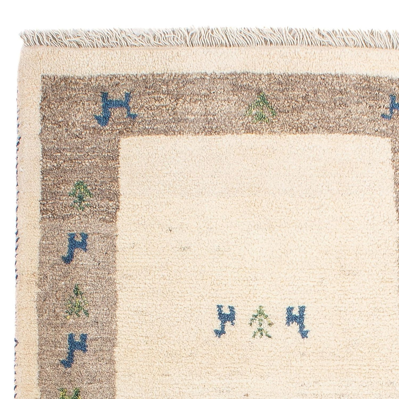 Gabbeh Persisch Teppich 90x65cm - Perserteppich Wollteppich