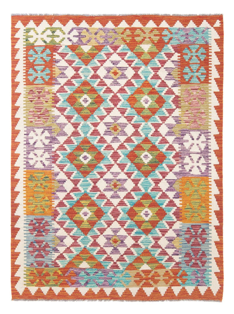 Kelim Rug - Splash - 166 x 119 cm - multicolored