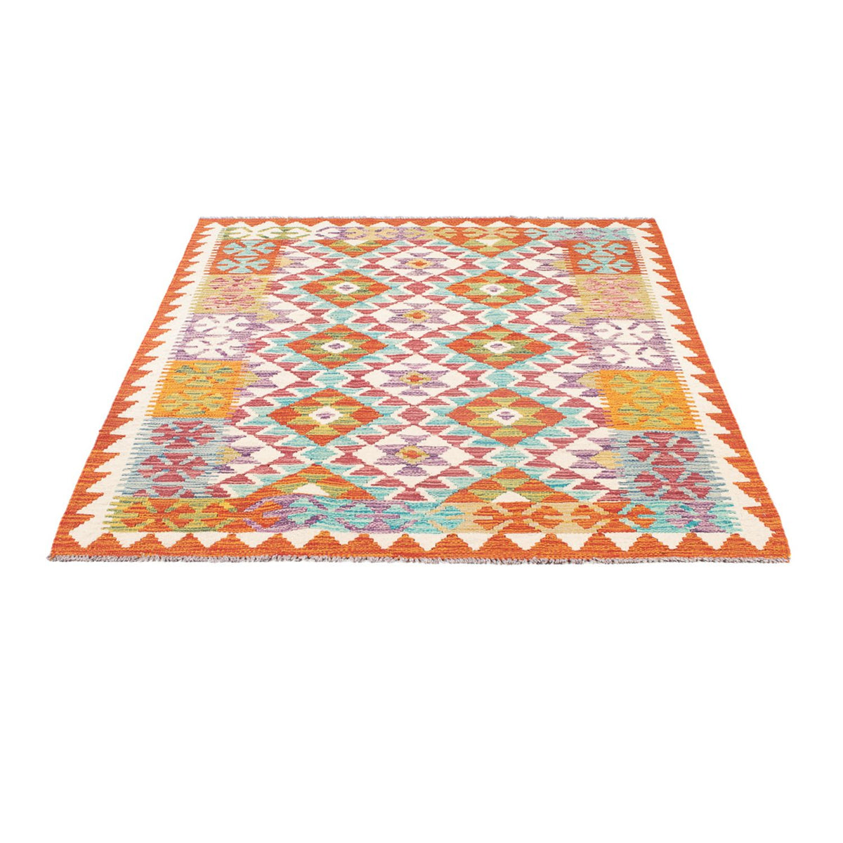 Kelim Rug - Splash - 166 x 119 cm - multicolored