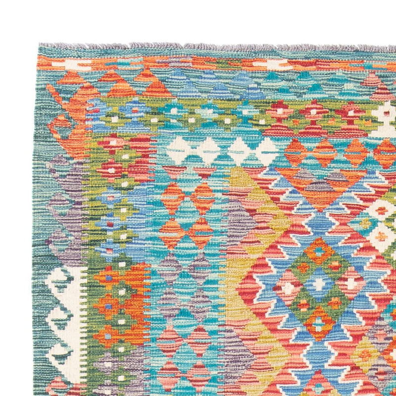 Kelim Rug - Splash - 196 x 152 cm - multicolored