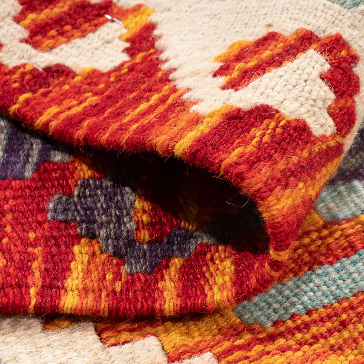 Kelim Rug - Splash - 91 x 62 cm - multicolored