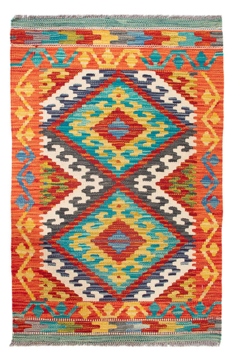 Kelim Rug - Splash - 90 x 60 cm - multicolored