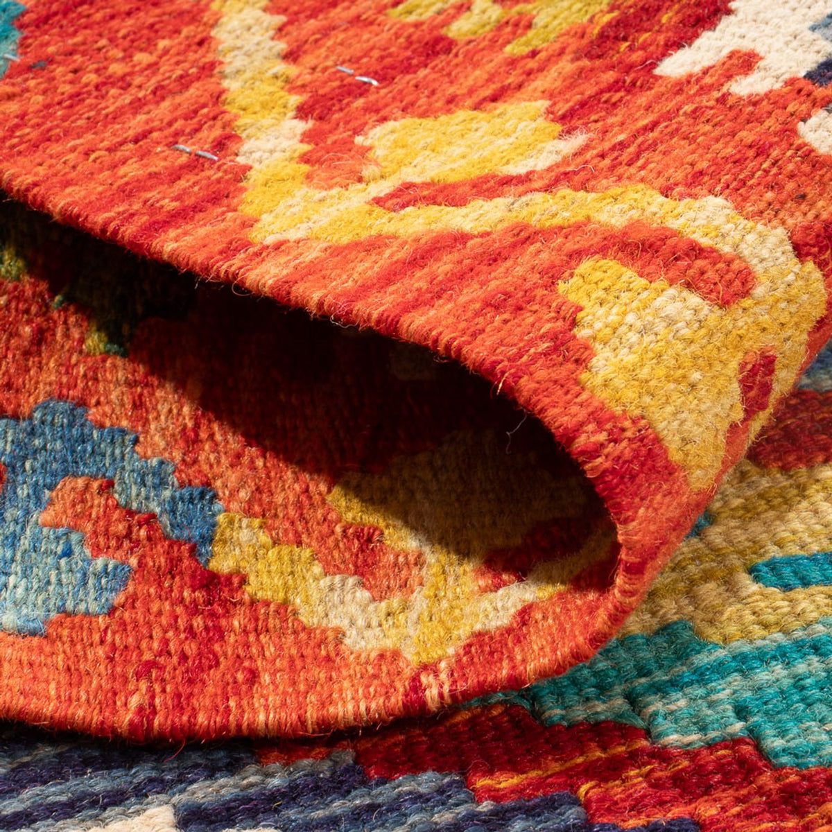 Kelim Rug - Splash - 90 x 60 cm - multicolored