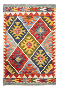 Kelim Rug - Splash - 93 x 65 cm - multicolored