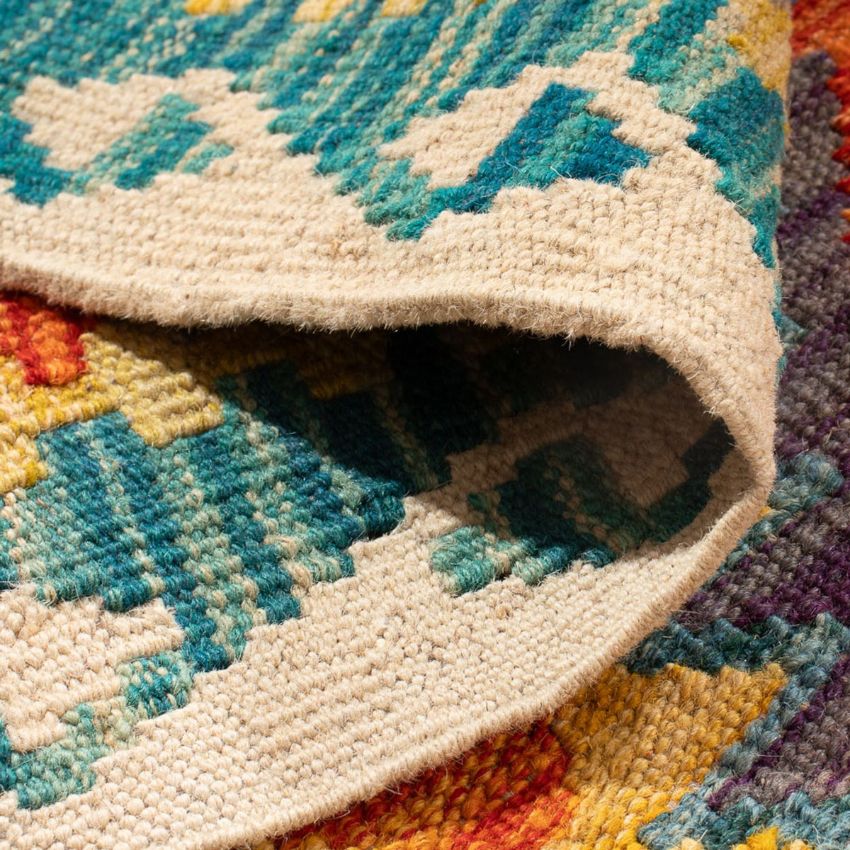 Kelim Rug - Splash - 155 x 102 cm - multicolored