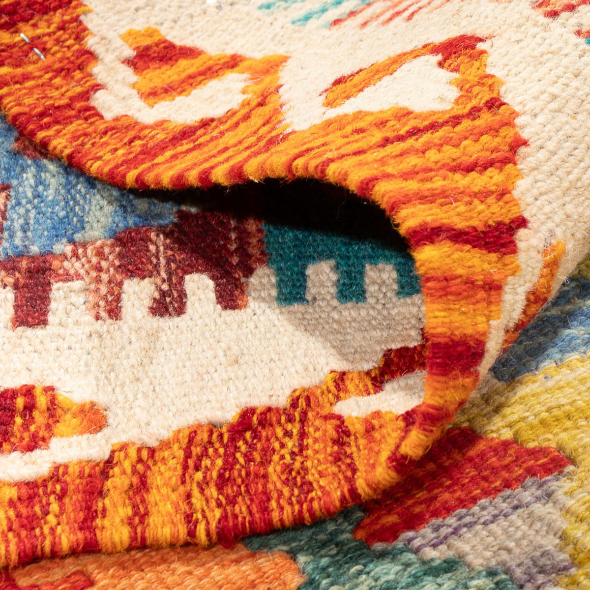 Kelim Rug - Splash - 147 x 101 cm - multicolored