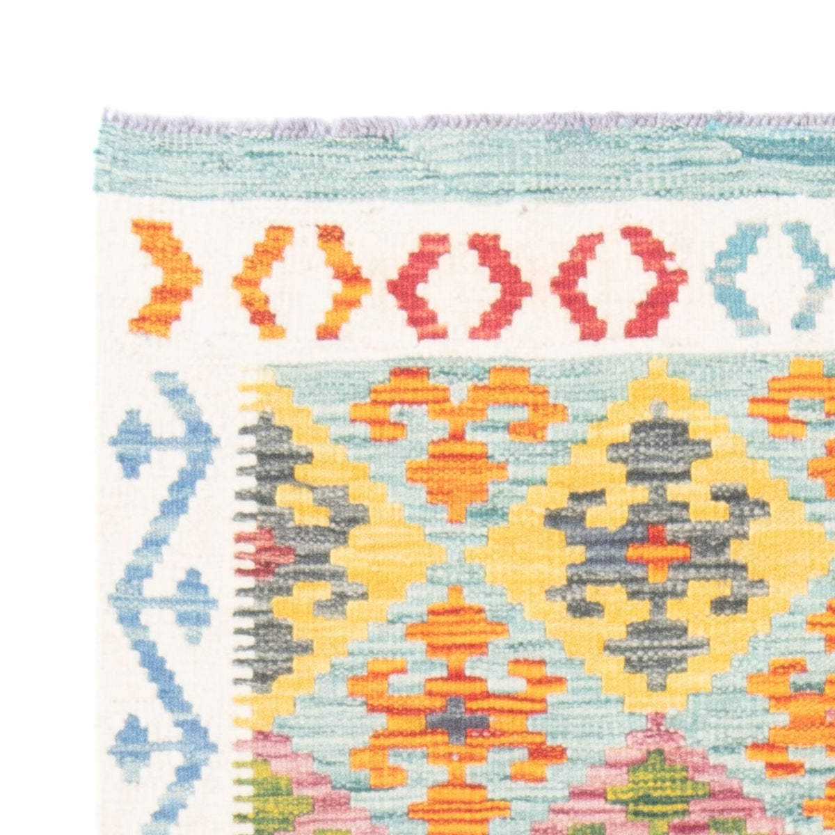 Kelim Rug - Splash - 144 x 100 cm - multicolored