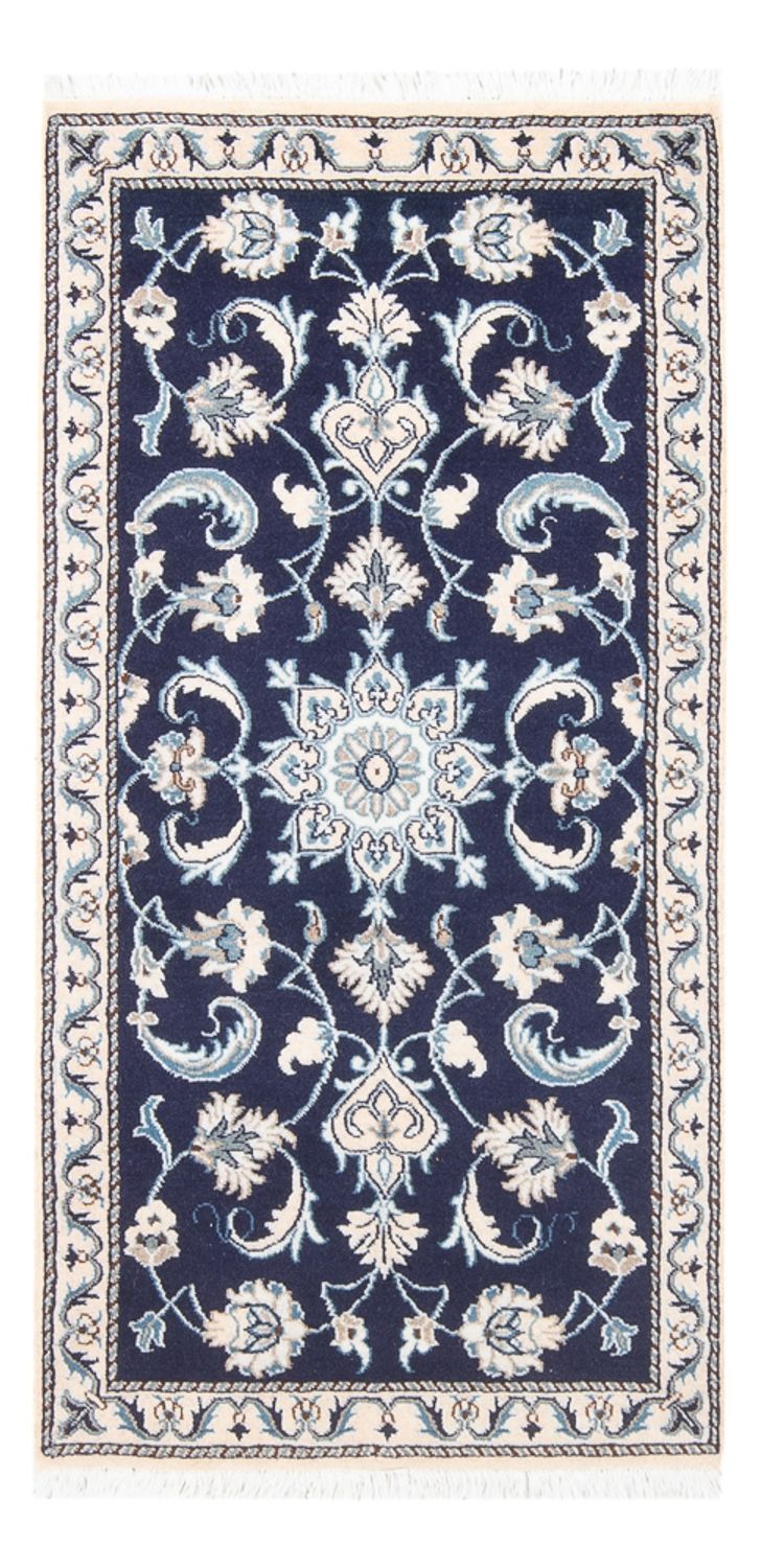 Perser Rug - Nain - 135 x 67 cm - dark blue
