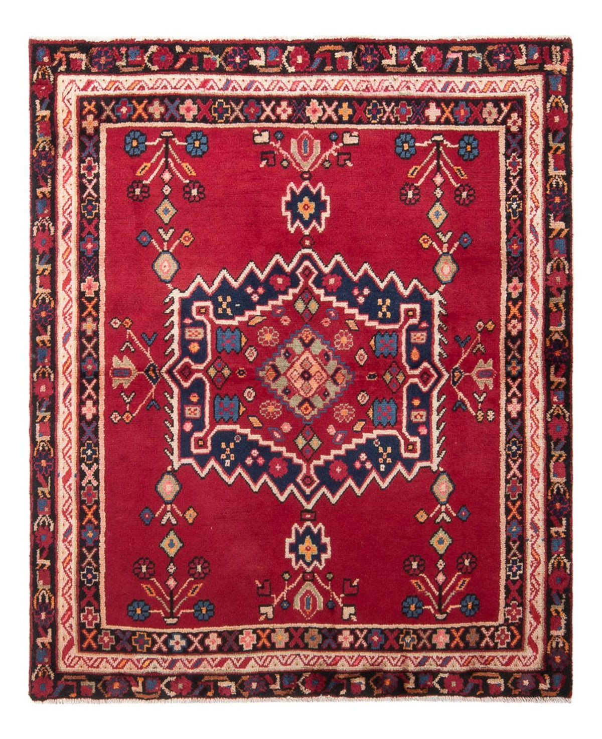 Perser Rug - Nomadic - 150 x 121 cm - red