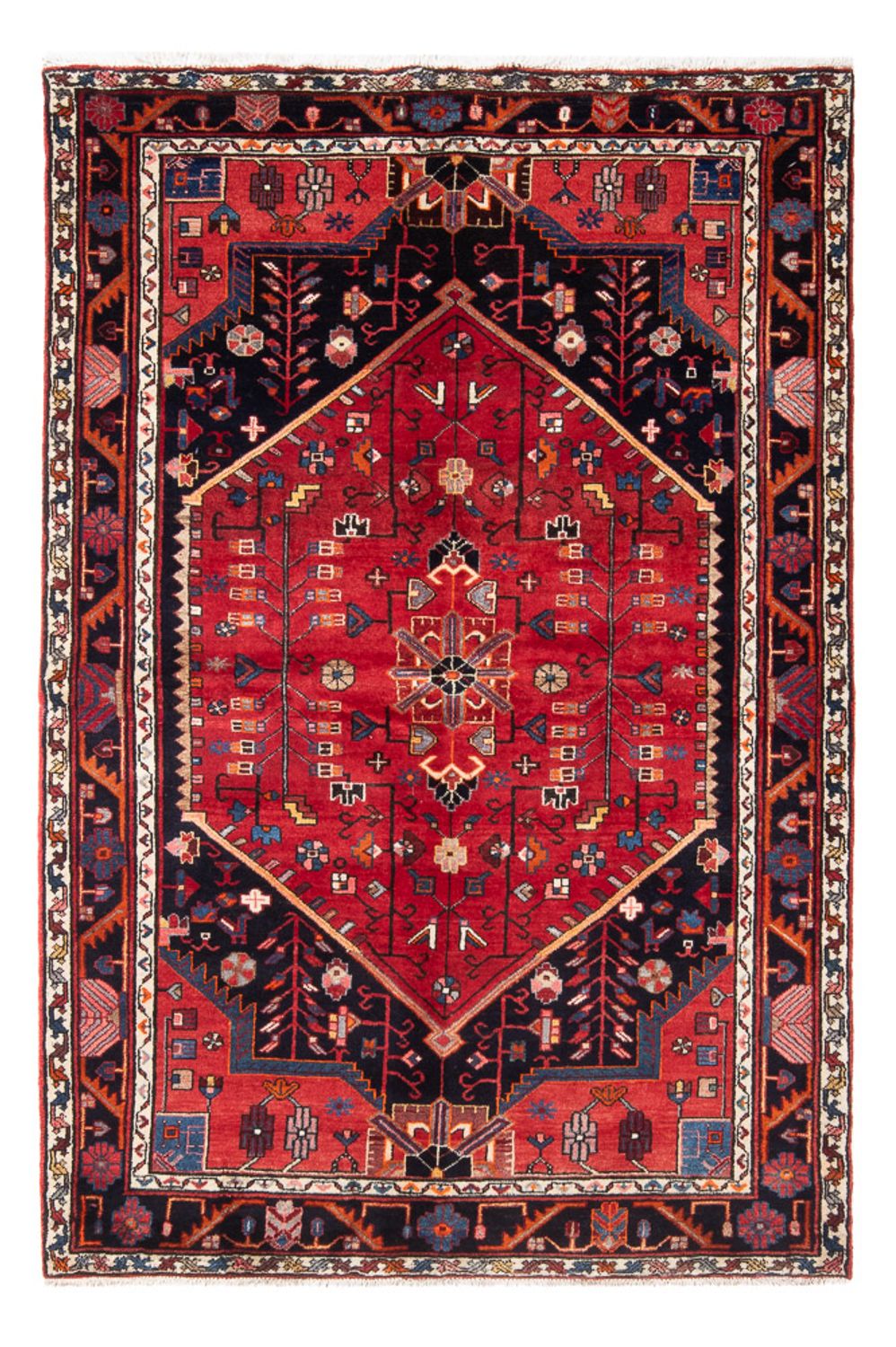 Perser Rug - Nomadic - 215 x 139 cm - red