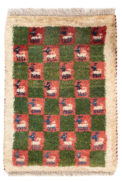Persian Gabbeh Rug 40x60cm - Perserteppich Wollteppich