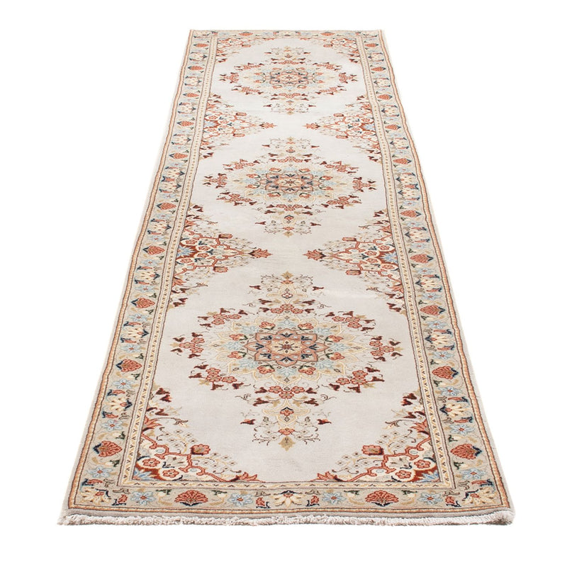 Runner Perser Rug - Keshan - 360 x 78 cm - cream