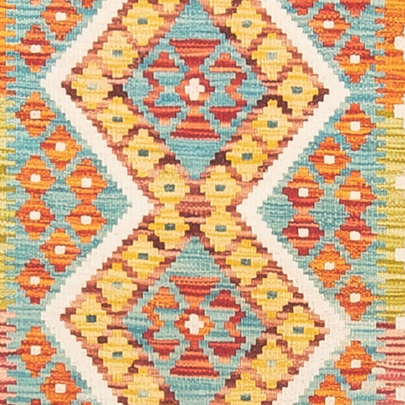 Runner Kelim Rug - Splash - 280 x 85 cm - multicolored