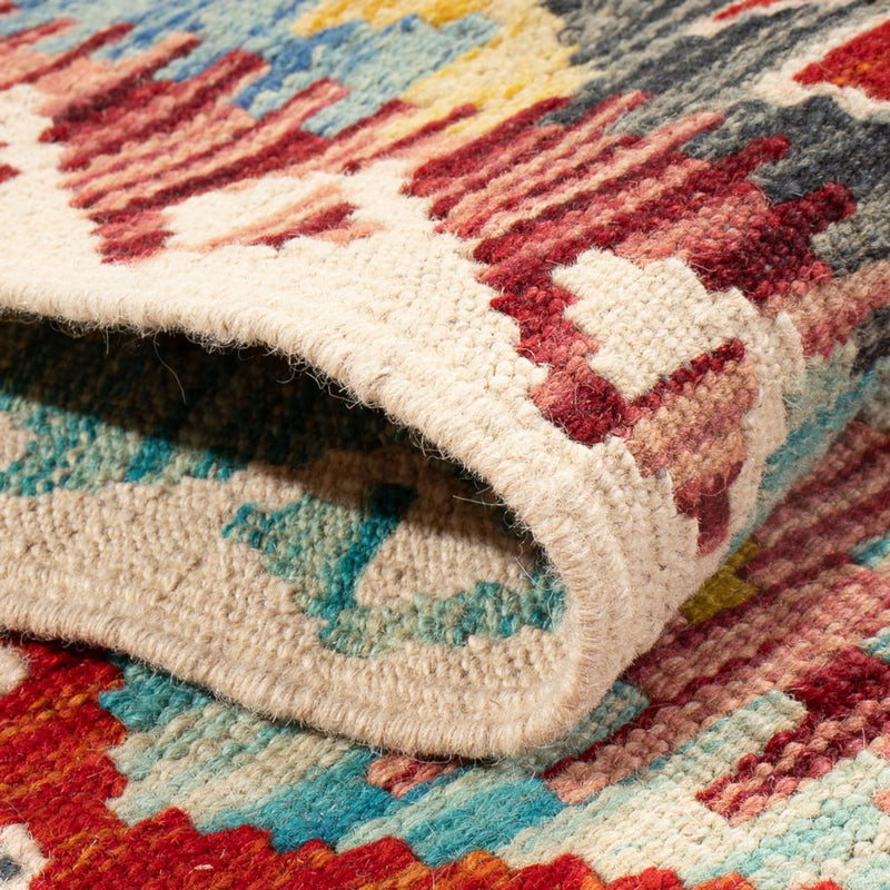 Runner Kelim Rug - Splash - 286 x 78 cm - multicolored