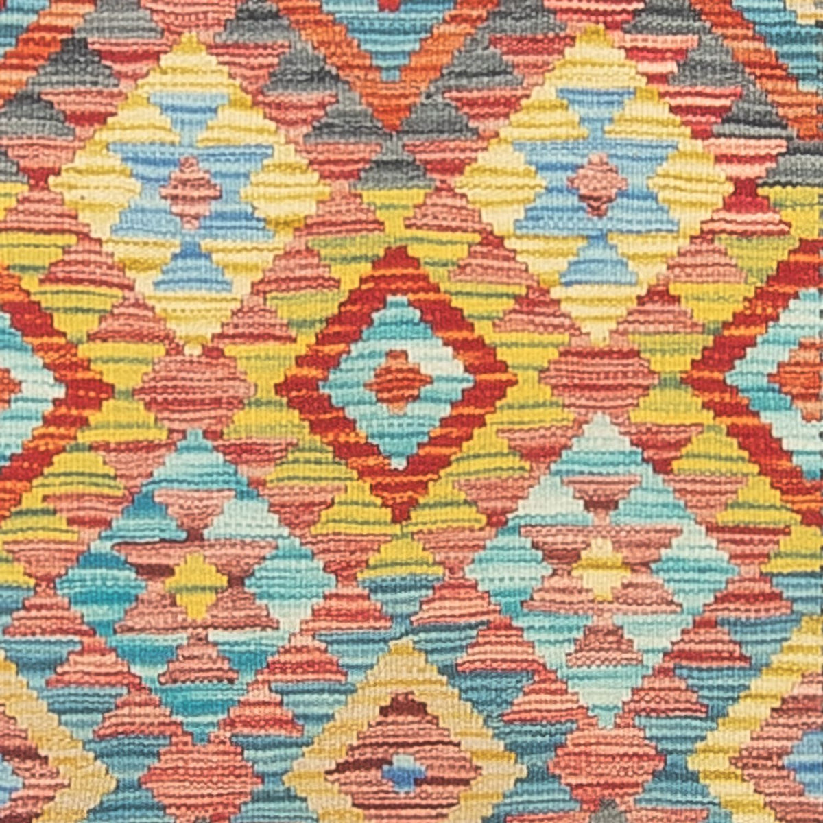 Runner Kelim Rug - Splash - 232 x 80 cm - multicolored