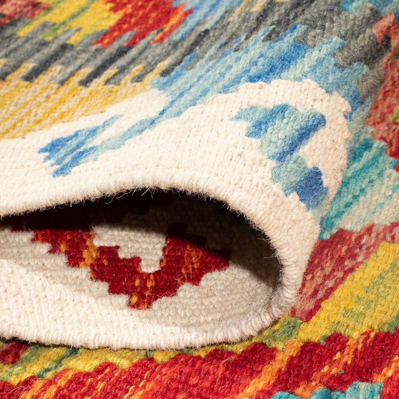 Runner Kelim Rug - Splash - 232 x 80 cm - multicolored