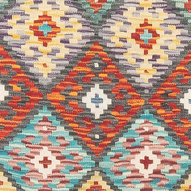 Runner Kelim Rug - Splash - 255 x 74 cm - multicolored