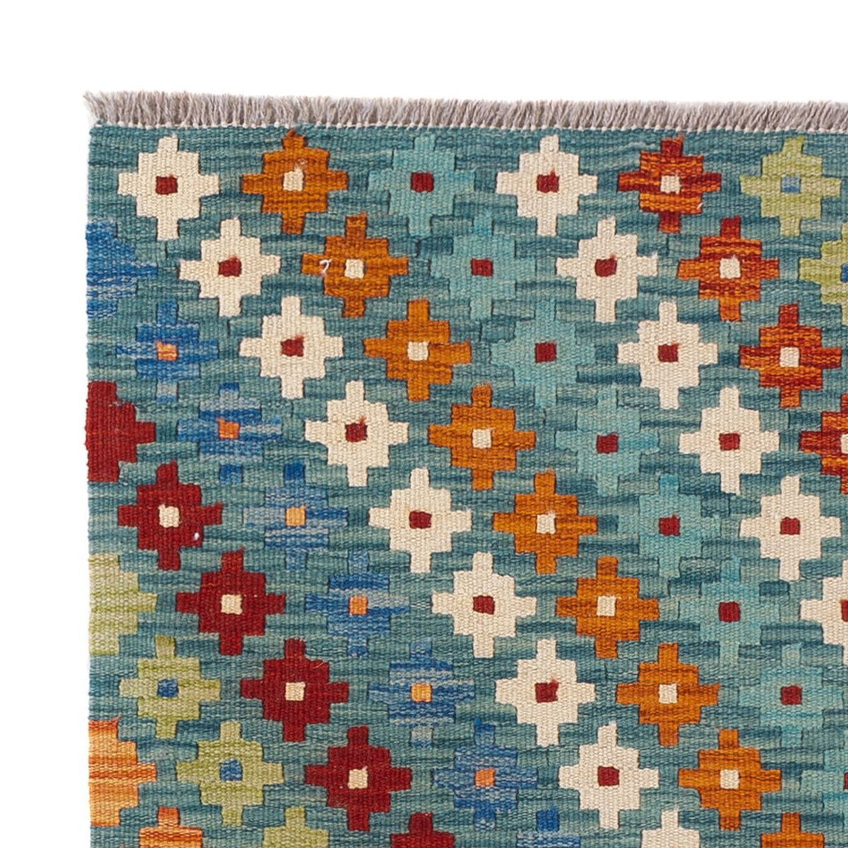 Kelim Rug - Splash - 90 x 88 cm - multicolored