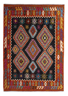 Kelim Rug - Splash - 244 x 178 cm - multicolored