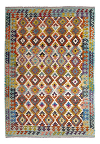 Kelim Rug - Splash - 243 x 169 cm - multicolored