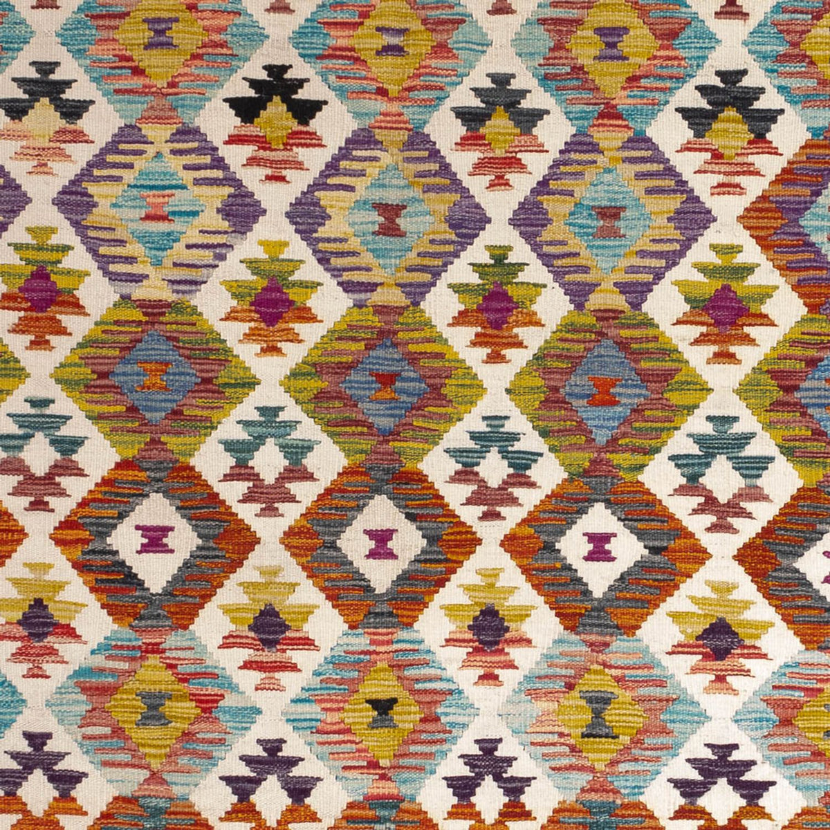 Kelim Rug - Splash - 243 x 169 cm - multicolored