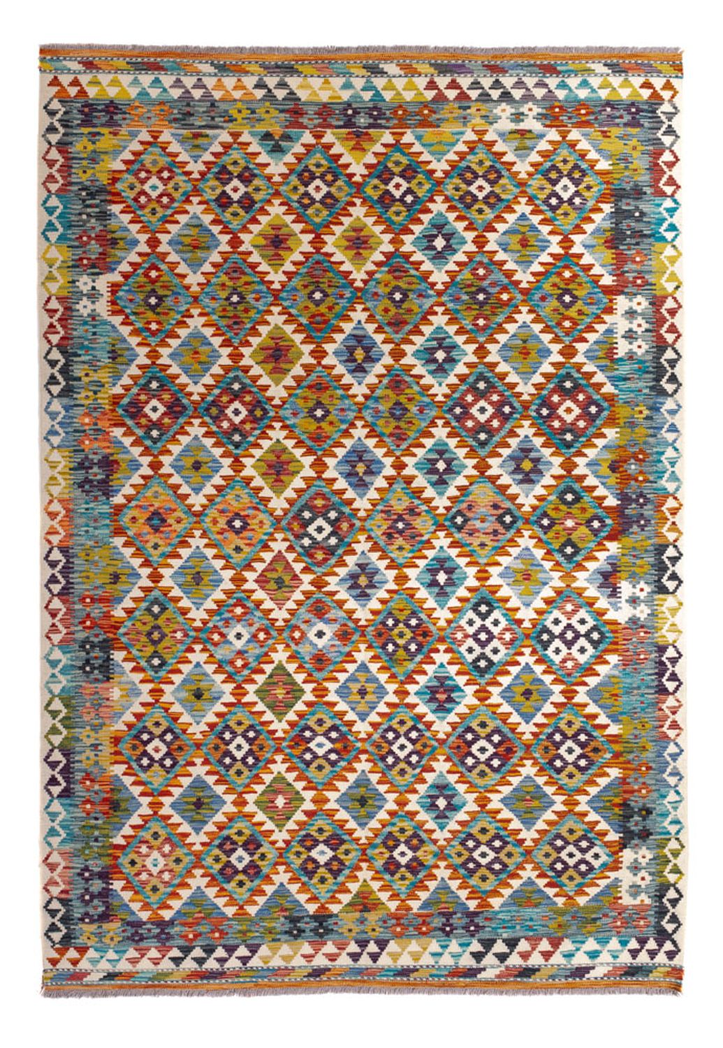 Kelim Rug - Splash - 245 x 172 cm - multicolored