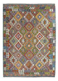 Kelim Rug - Splash - 248 x 183 cm - multicolored