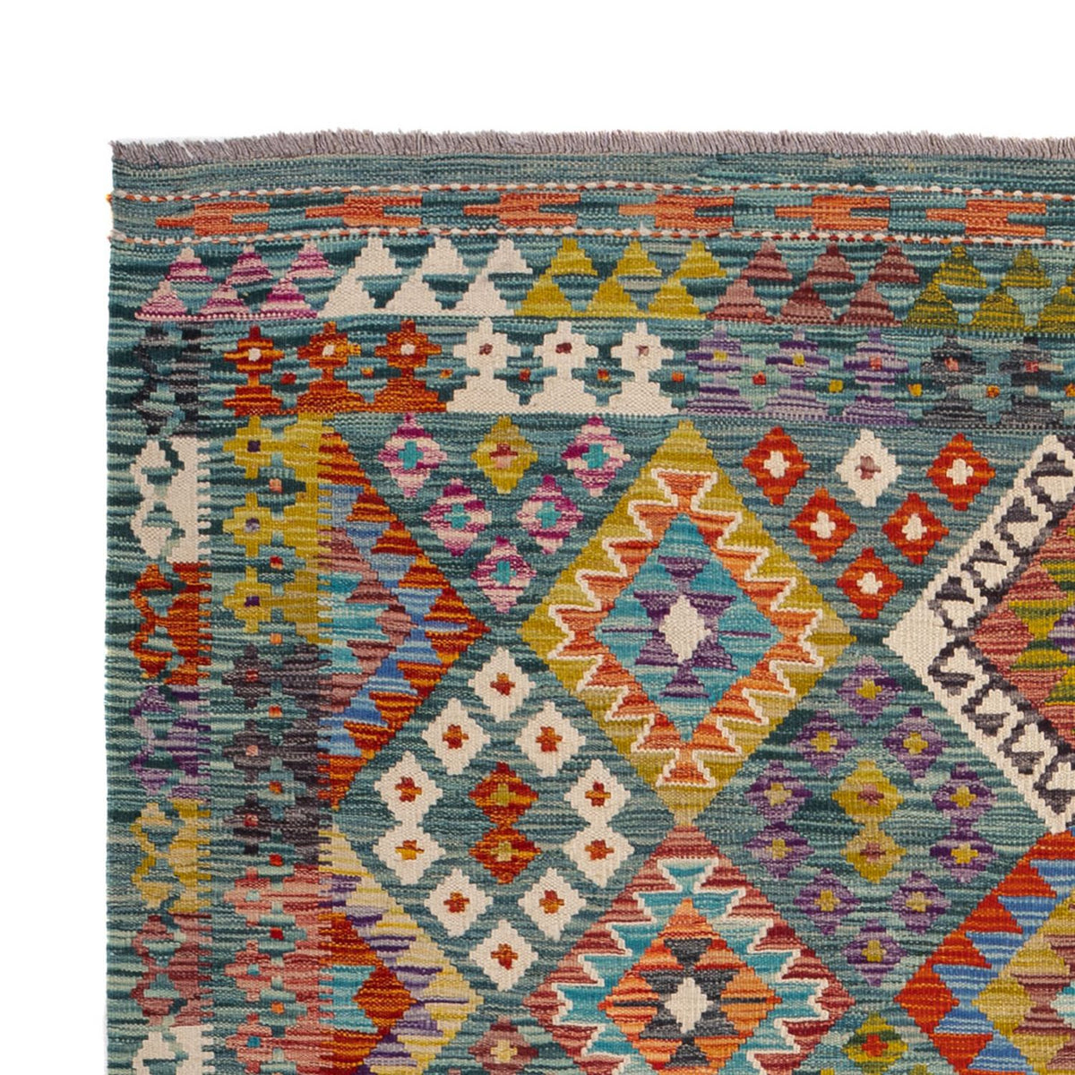 Kelim Rug - Splash - 248 x 183 cm - multicolored