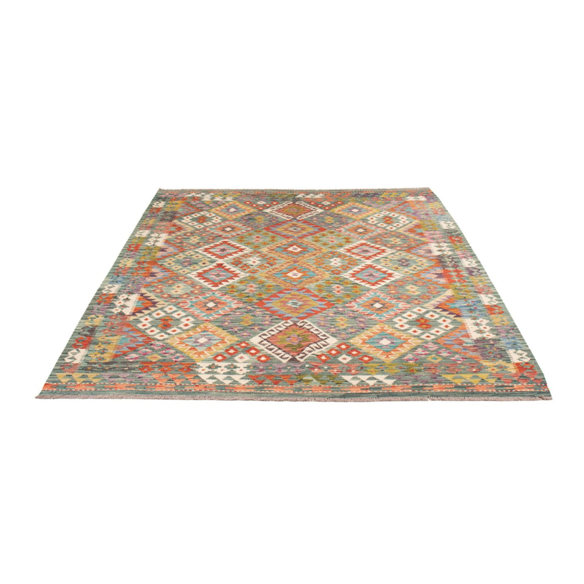 Kelim Rug - Splash - 248 x 183 cm - multicolored