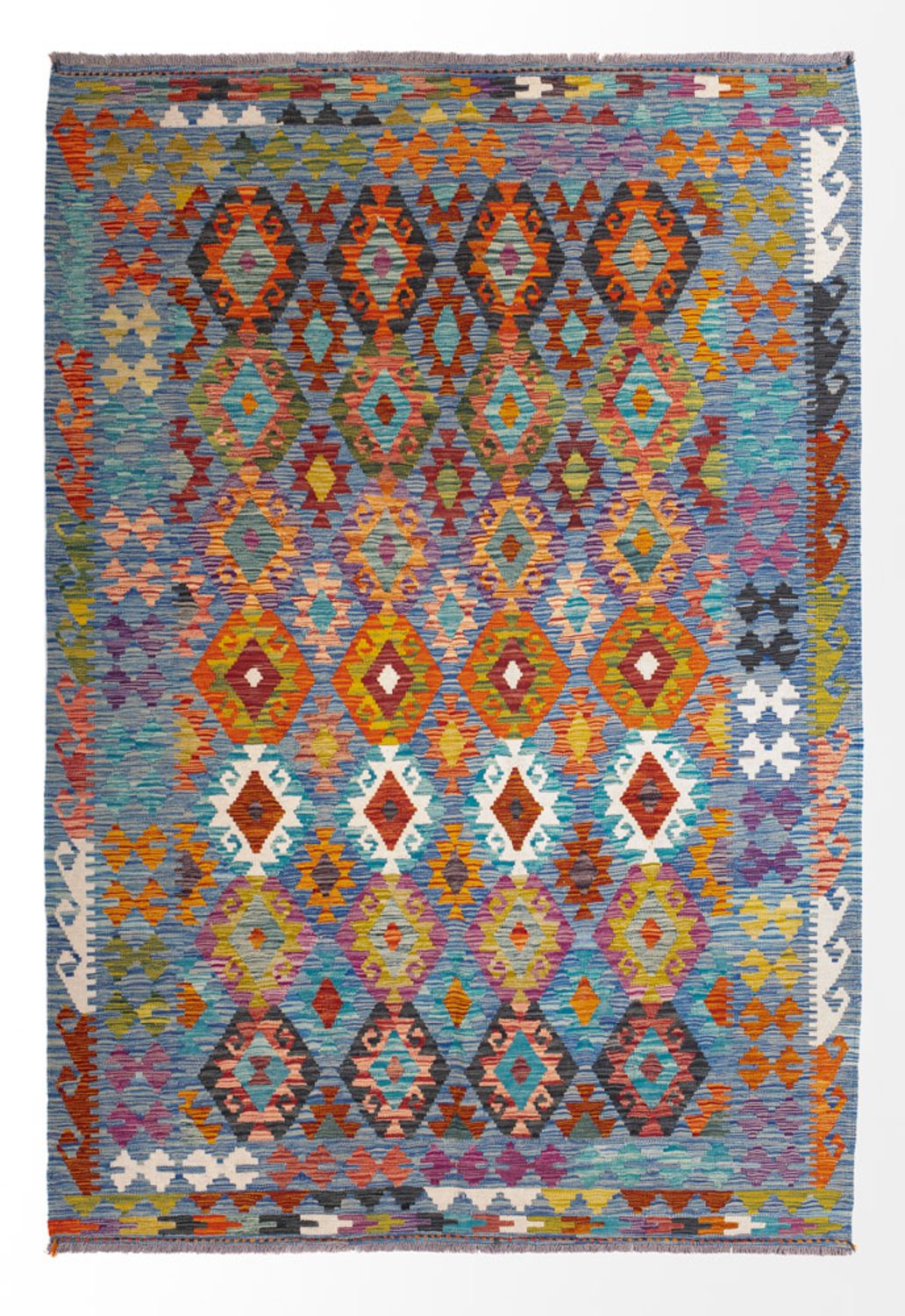 Kelim Rug - Splash - 241 x 175 cm - multicolored