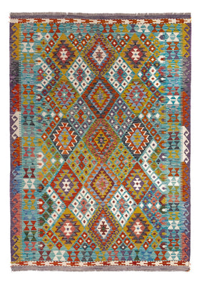 Kelim Rug - Splash - 247 x 178 cm - multicolored
