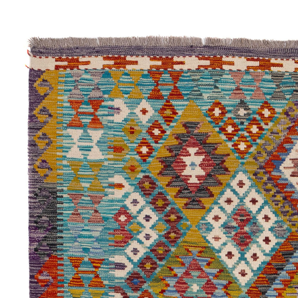 Kelim Rug - Splash - 247 x 178 cm - multicolored