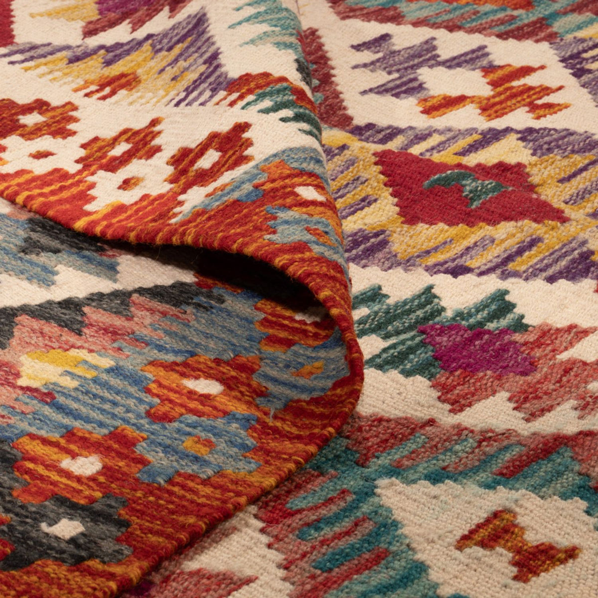 Kelim Rug - Splash - 245 x 165 cm - multicolored