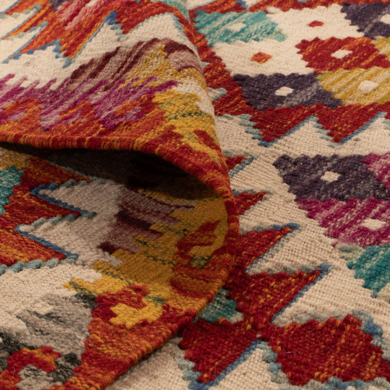 Kelim Rug - Splash square  - 152 x 152 cm - multicolored