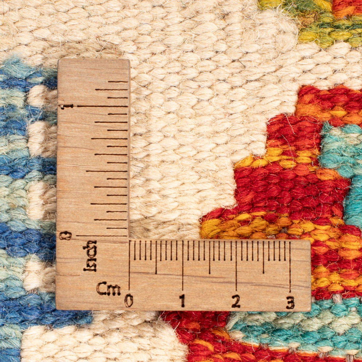 Kelim Rug - Splash square  - 154 x 154 cm - multicolored