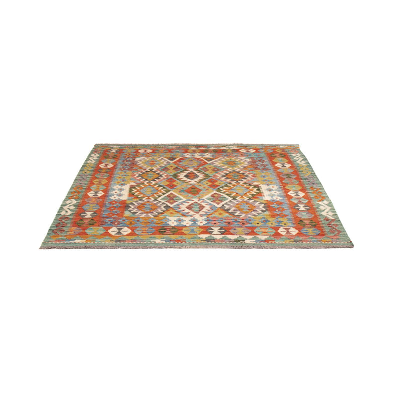 Kelim Rug - Splash square  - 154 x 152 cm - multicolored