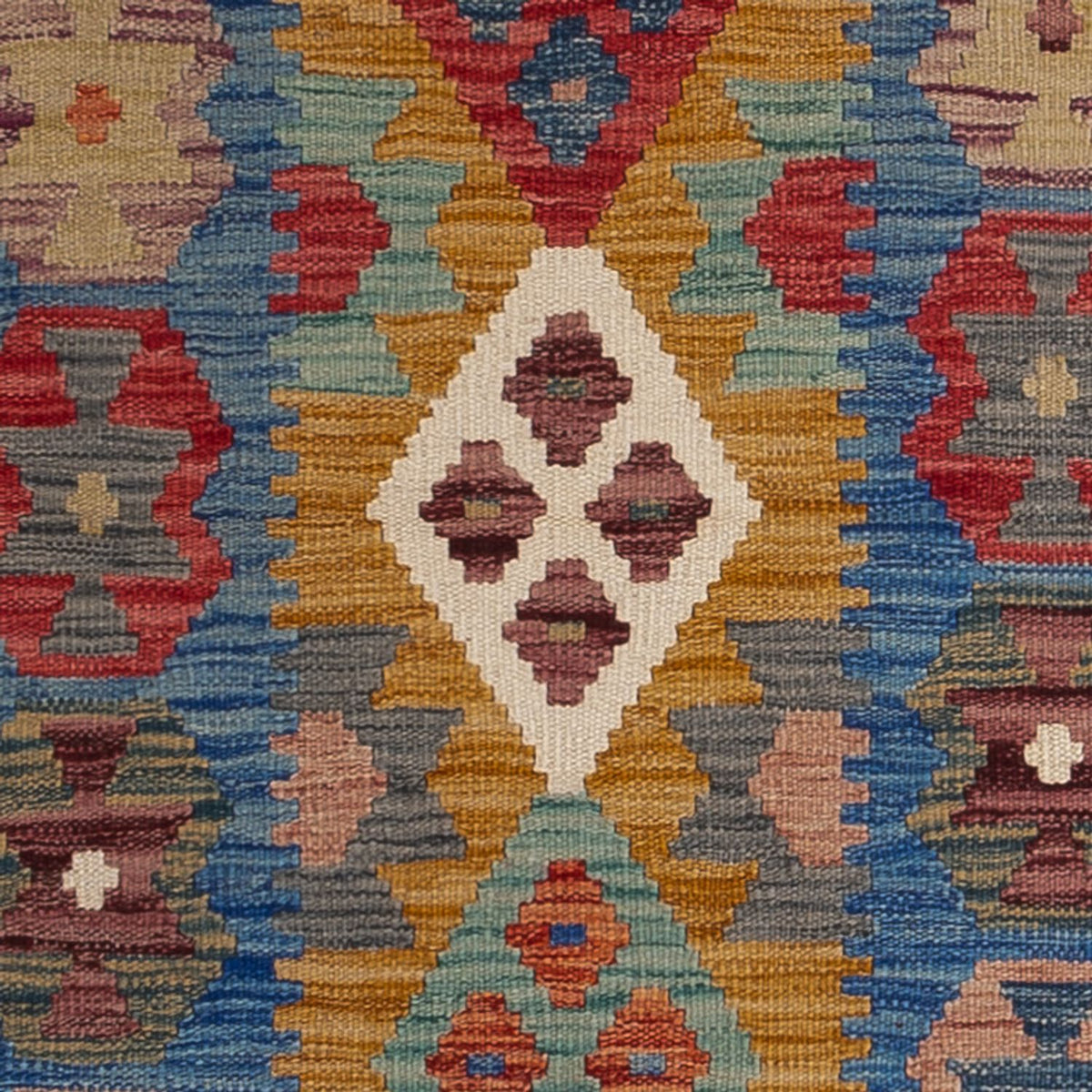 Runner Kelim Rug - Splash - 255 x 82 cm - multicolored