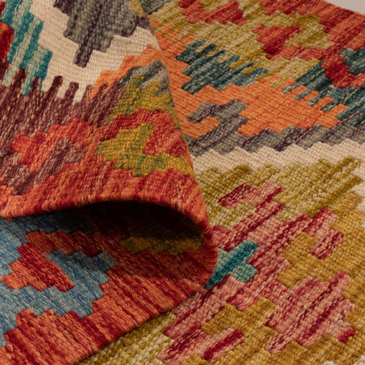 Kelim Rug - Splash - 127 x 82 cm - multicolored