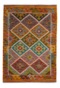 Kelim Rug - Splash - 125 x 86 cm - multicolored