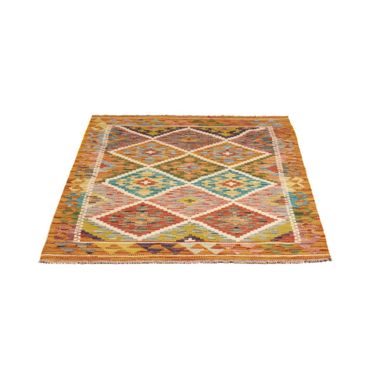 Kelim Rug - Splash - 125 x 86 cm - multicolored