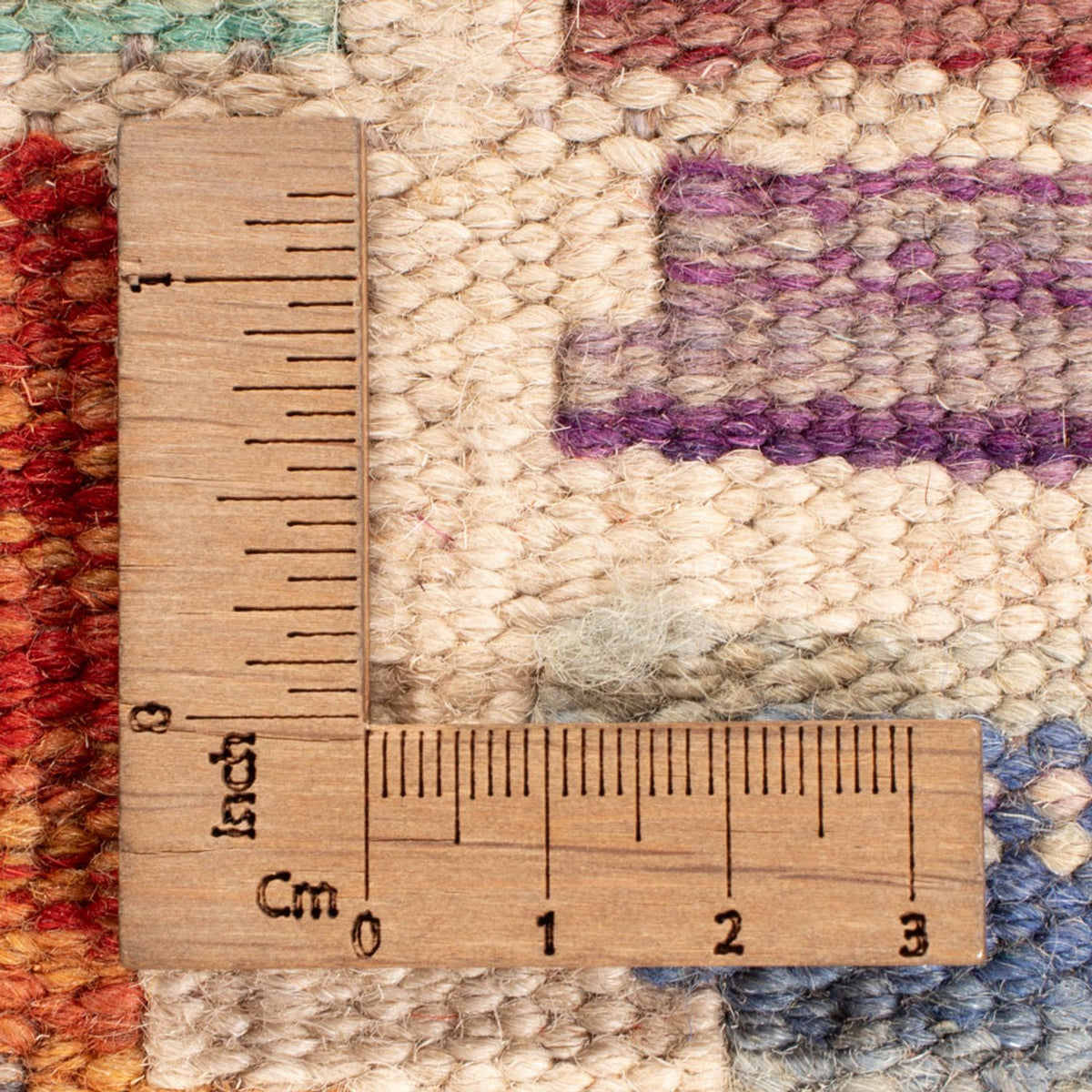 Kelim Rug - Splash - 198 x 156 cm - multicolored