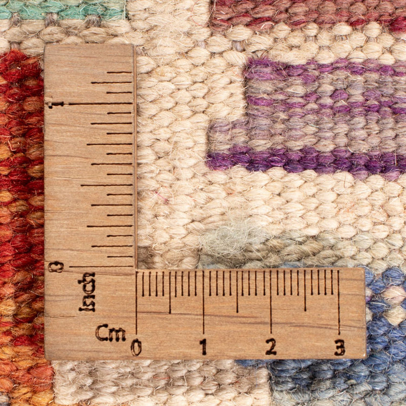 Kelim Rug - Splash - 198 x 156 cm - multicolored