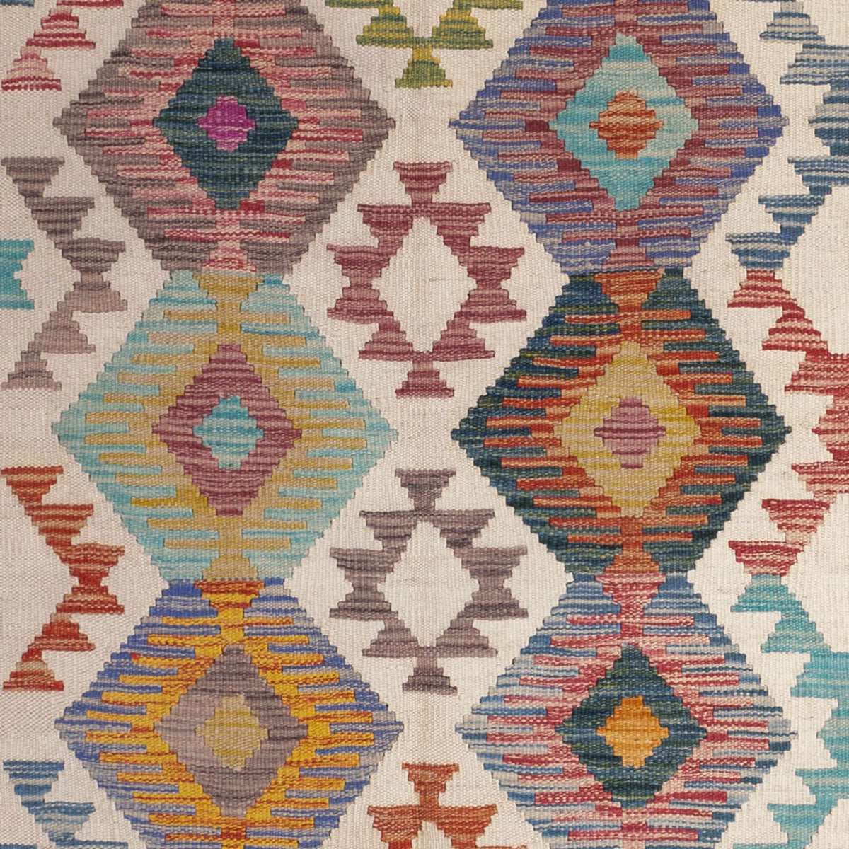 Kelim Rug - Splash - 198 x 149 cm - multicolored