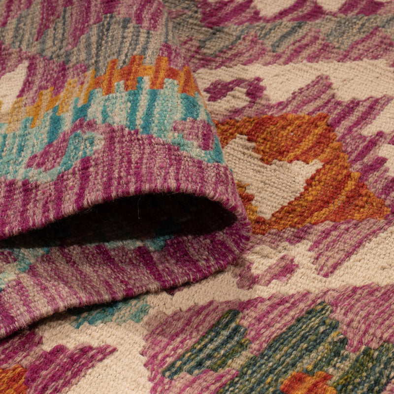 Runner Kelim Rug - Splash - 295 x 80 cm - multicolored