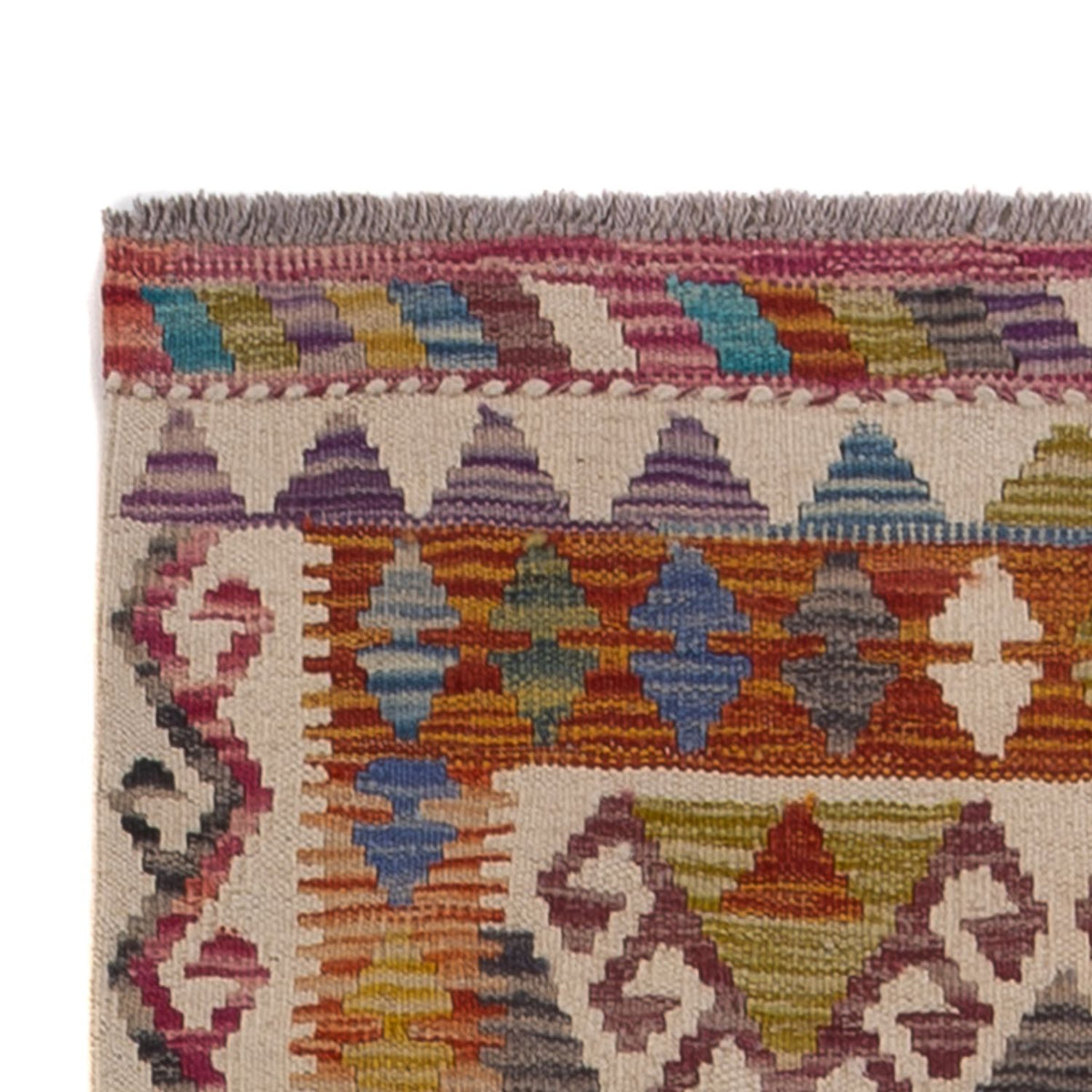 Runner Kelim Rug - Splash - 301 x 79 cm - multicolored