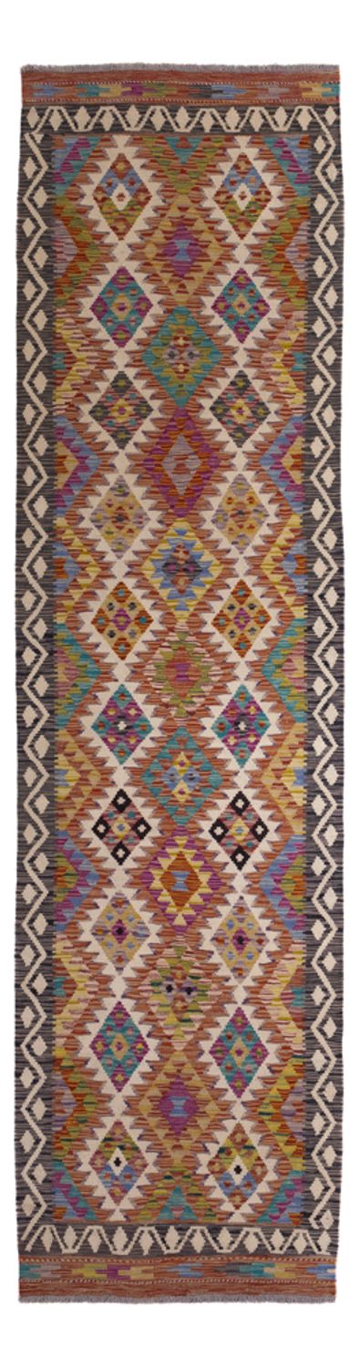Runner Kelim Rug - Splash - 295 x 85 cm - multicolored